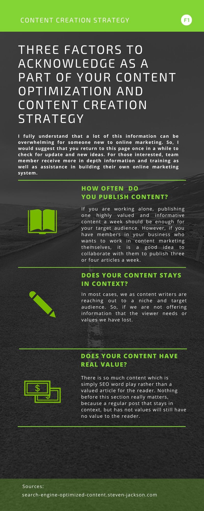 Content creation strategy